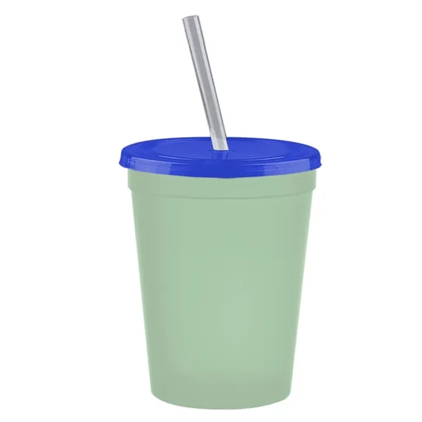 Molded in USA 16 oz. Stadium Cup with Lid & Straw... from ASI 40480 Koozie Group