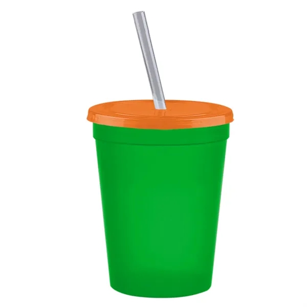 Molded in USA 16 oz. Stadium Cup with Lid & Straw... from ASI 40480 Koozie Group
