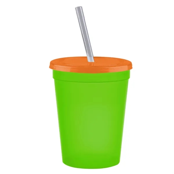 Molded in USA 16 oz. Stadium Cup with Lid & Straw... from ASI 40480 Koozie Group