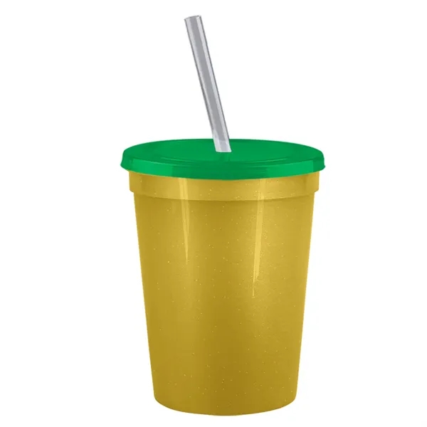 Molded in USA 16 oz. Stadium Cup with Lid & Straw... from ASI 40480 Koozie Group