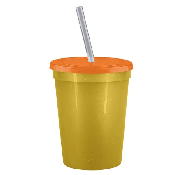 Molded in USA 16 oz. Stadium Cup with Lid & Straw... from ASI 40480 Koozie Group