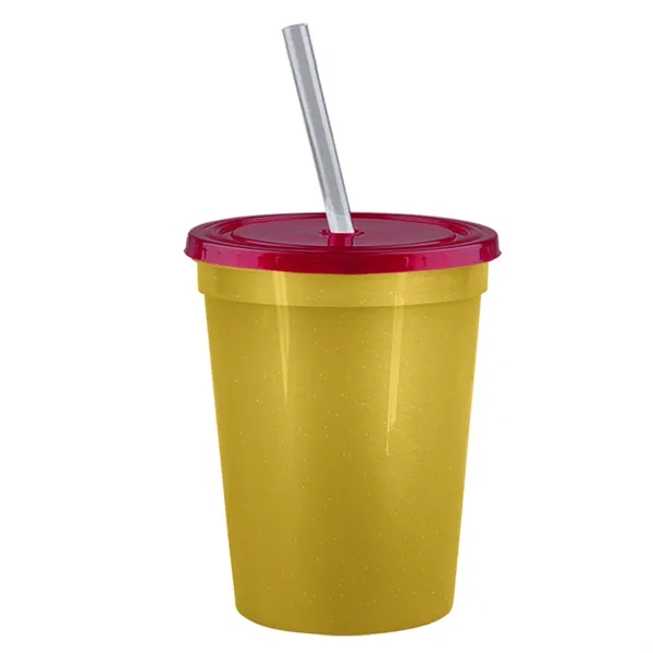 Molded in USA 16 oz. Stadium Cup with Lid & Straw... from ASI 40480 Koozie Group