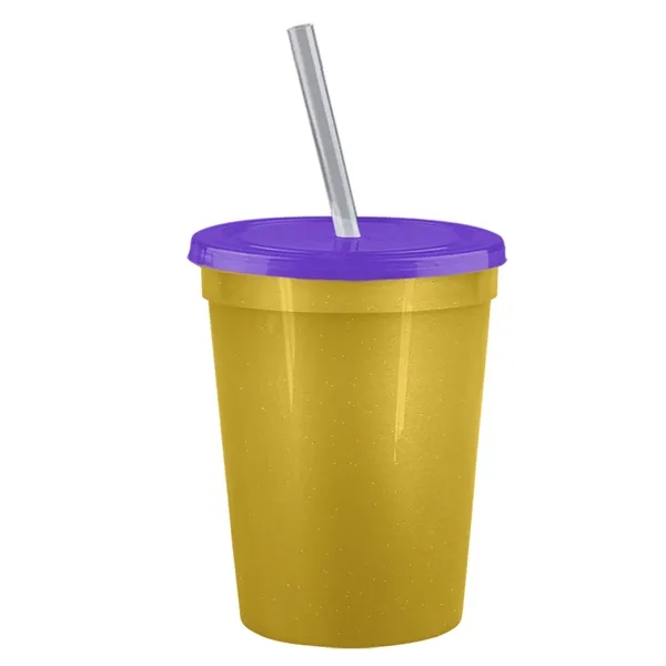 Molded in USA 16 oz. Stadium Cup with Lid & Straw... from ASI 40480 Koozie Group