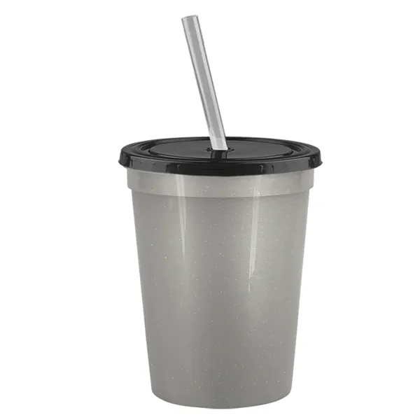 Molded in USA 16 oz. Stadium Cup with Lid & Straw... from ASI 40480 Koozie Group
