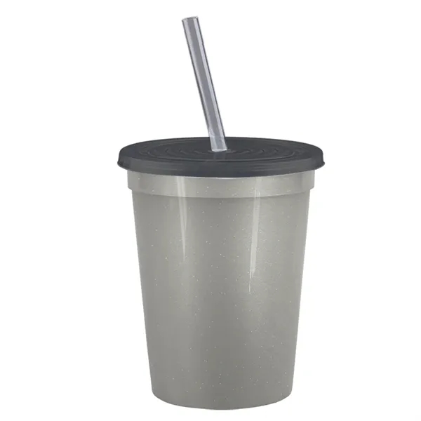 Molded in USA 16 oz. Stadium Cup with Lid & Straw... from ASI 40480 Koozie Group