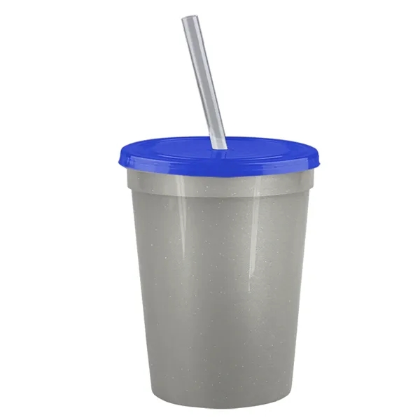 Molded in USA 16 oz. Stadium Cup with Lid & Straw... from ASI 40480 Koozie Group
