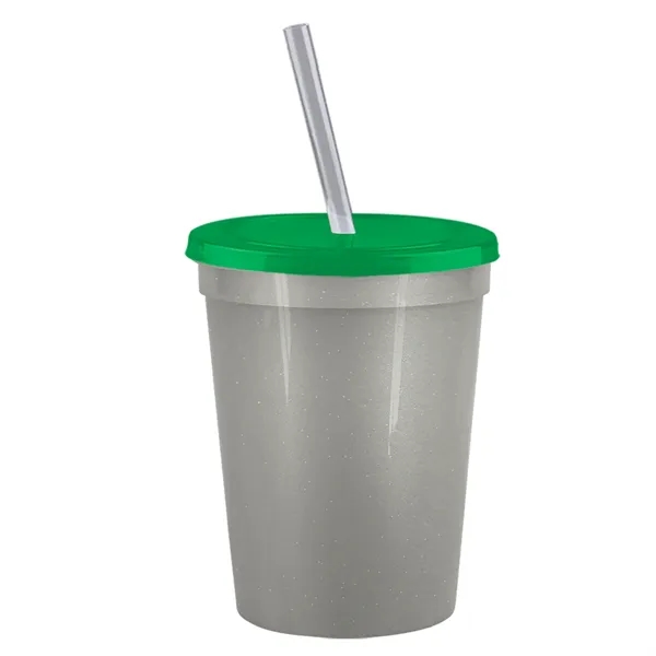 Molded in USA 16 oz. Stadium Cup with Lid & Straw... from ASI 40480 Koozie Group