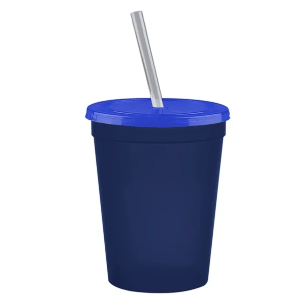 Molded in USA 16 oz. Stadium Cup with Lid & Straw... from ASI 40480 Koozie Group