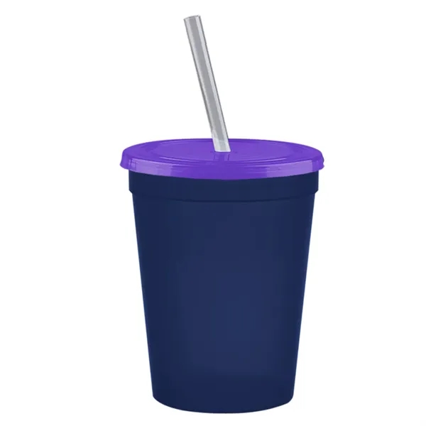 Molded in USA 16 oz. Stadium Cup with Lid & Straw... from ASI 40480 Koozie Group