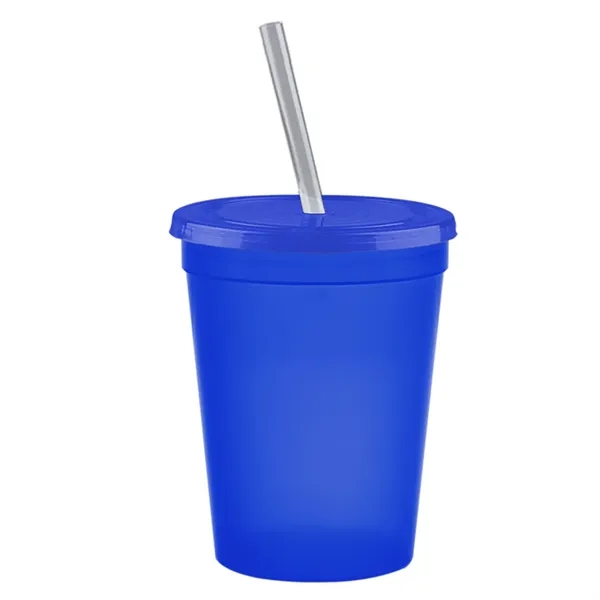 Molded in USA 16 oz. Stadium Cup with Lid & Straw... from ASI 40480 Koozie Group