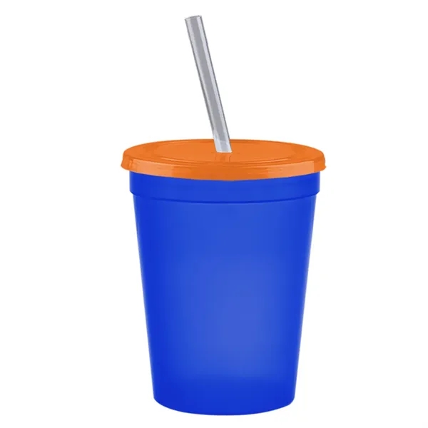 Molded in USA 16 oz. Stadium Cup with Lid & Straw... from ASI 40480 Koozie Group