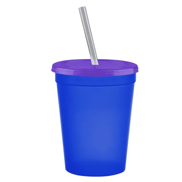 Molded in USA 16 oz. Stadium Cup with Lid & Straw... from ASI 40480 Koozie Group