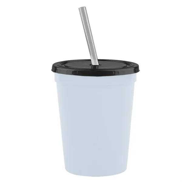 Molded in USA 16 oz. Stadium Cup with Lid & Straw... from ASI 40480 Koozie Group