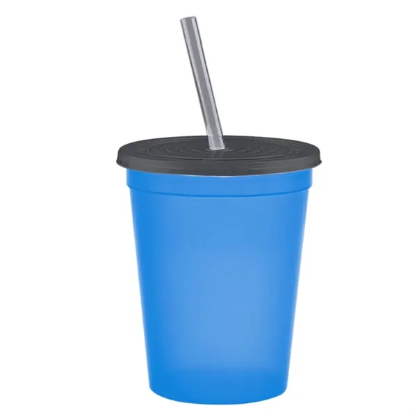Molded in USA 16 oz. Stadium Cup with Lid & Straw... from ASI 40480 Koozie Group