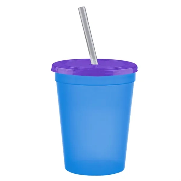 Molded in USA 16 oz. Stadium Cup with Lid & Straw... from ASI 40480 Koozie Group