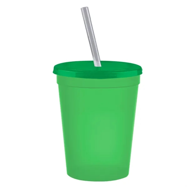 Molded in USA 16 oz. Stadium Cup with Lid & Straw... from ASI 40480 Koozie Group