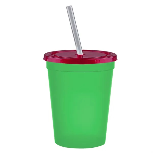 Molded in USA 16 oz. Stadium Cup with Lid & Straw... from ASI 40480 Koozie Group
