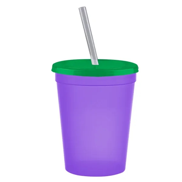 Molded in USA 16 oz. Stadium Cup with Lid & Straw... from ASI 40480 Koozie Group