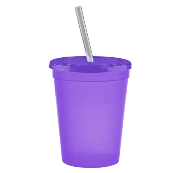 Molded in USA 16 oz. Stadium Cup with Lid & Straw... from ASI 40480 Koozie Group