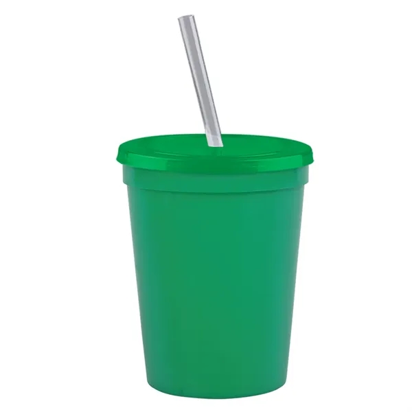 Molded in USA 16 oz. Stadium Cup with Lid & Straw... from ASI 40480 Koozie Group