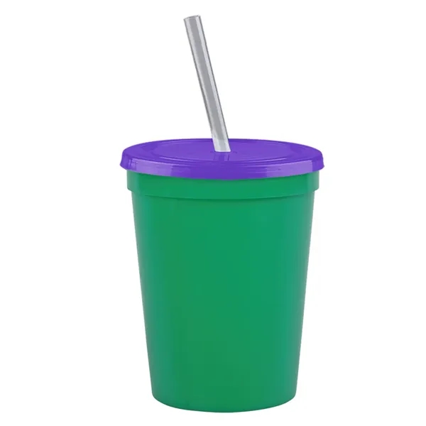 Molded in USA 16 oz. Stadium Cup with Lid & Straw... from ASI 40480 Koozie Group