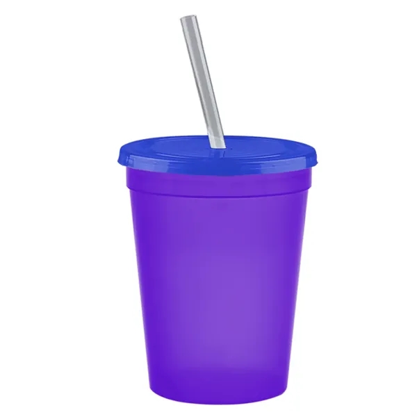 Molded in USA 16 oz. Stadium Cup with Lid & Straw... from ASI 40480 Koozie Group