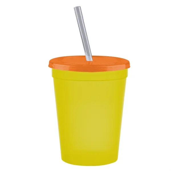 Molded in USA 16 oz. Stadium Cup with Lid & Straw... from ASI 40480 Koozie Group