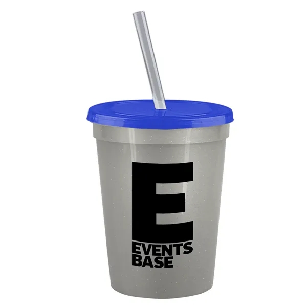 Molded in USA 16 oz. Stadium Cup with Lid & Straw... from ASI 40480 Koozie Group