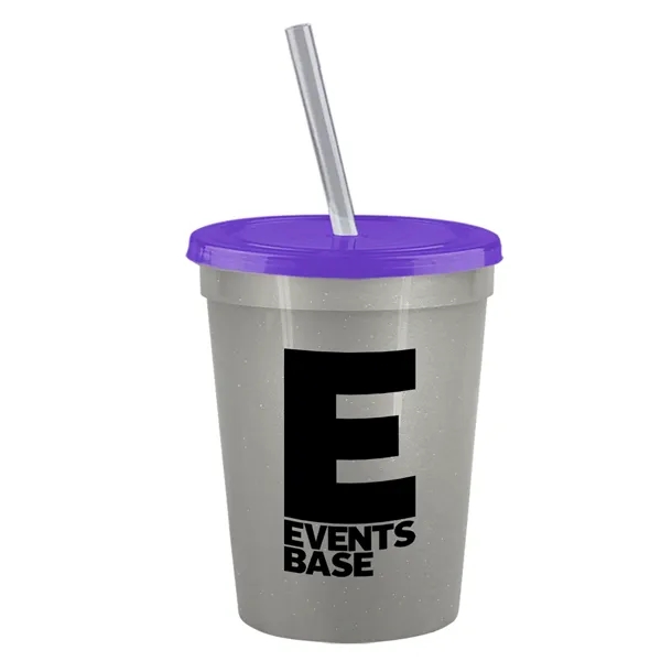 Molded in USA 16 oz. Stadium Cup with Lid & Straw... from ASI 40480 Koozie Group