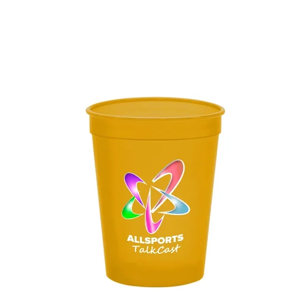 Molded in USA 16 oz. Stadium Cup with Lid & Straw... from ASI 40480 Koozie Group