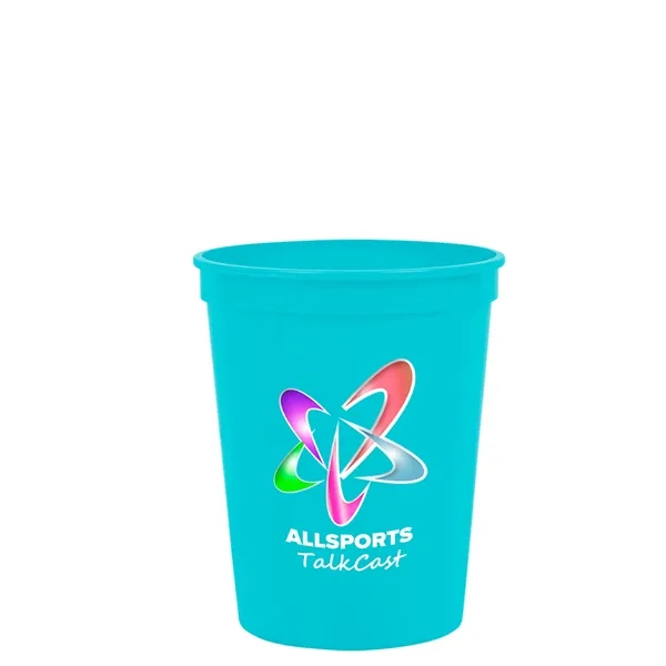 Molded in USA 16 oz. Stadium Cup with Lid & Straw... from ASI 40480 Koozie Group