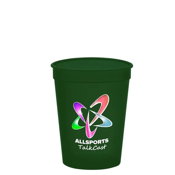 Molded in USA 16 oz. Stadium Cup with Lid & Straw... from ASI 40480 Koozie Group