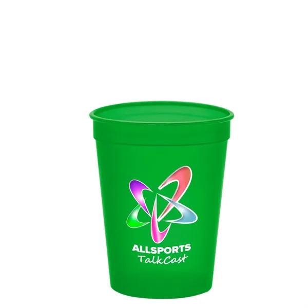 Molded in USA 16 oz. Stadium Cup with Lid & Straw... from ASI 40480 Koozie Group