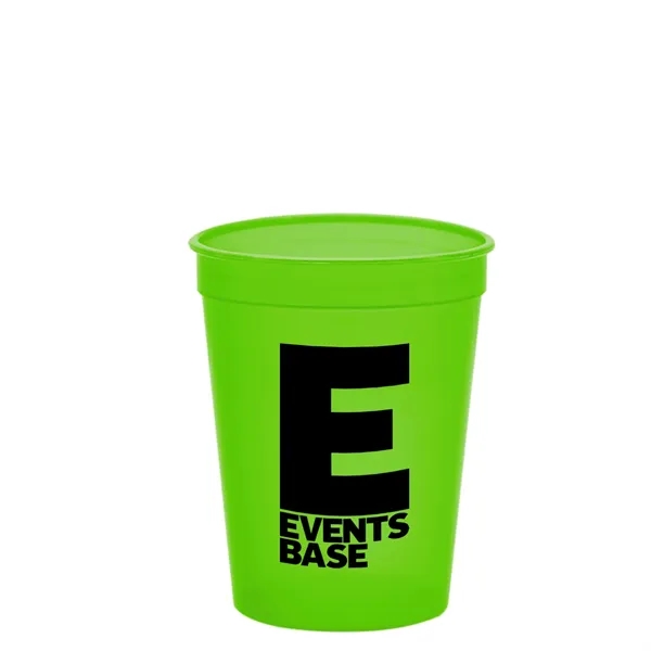 Molded in USA 16 oz. Stadium Cup with Lid & Straw... from ASI 40480 Koozie Group