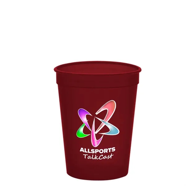 Molded in USA 16 oz. Stadium Cup with Lid & Straw... from ASI 40480 Koozie Group