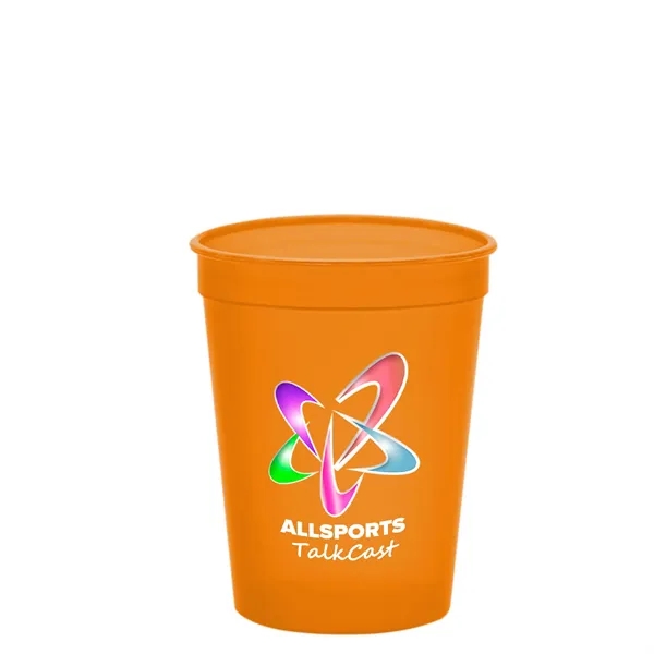 Molded in USA 16 oz. Stadium Cup with Lid & Straw... from ASI 40480 Koozie Group