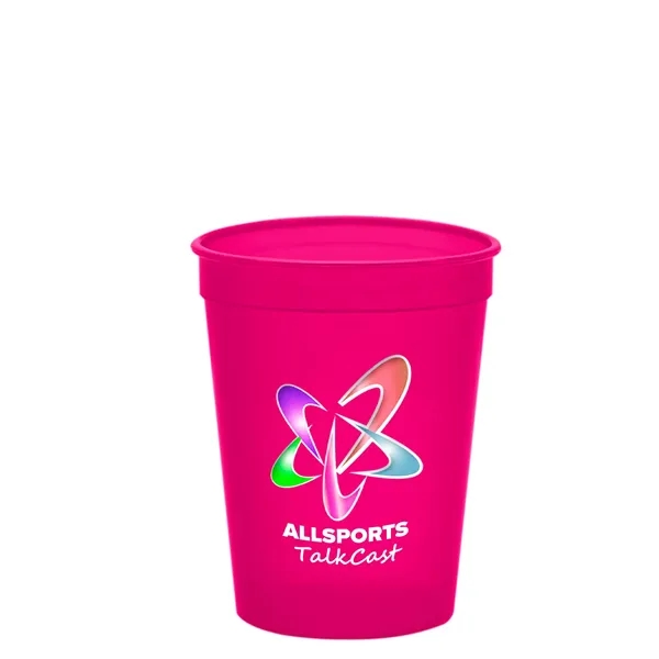 Molded in USA 16 oz. Stadium Cup with Lid & Straw... from ASI 40480 Koozie Group
