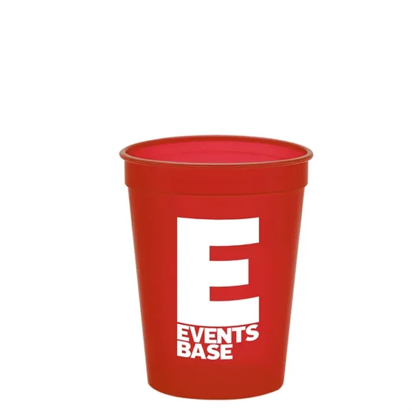 Molded in USA 16 oz. Stadium Cup with Lid & Straw... from ASI 40480 Koozie Group