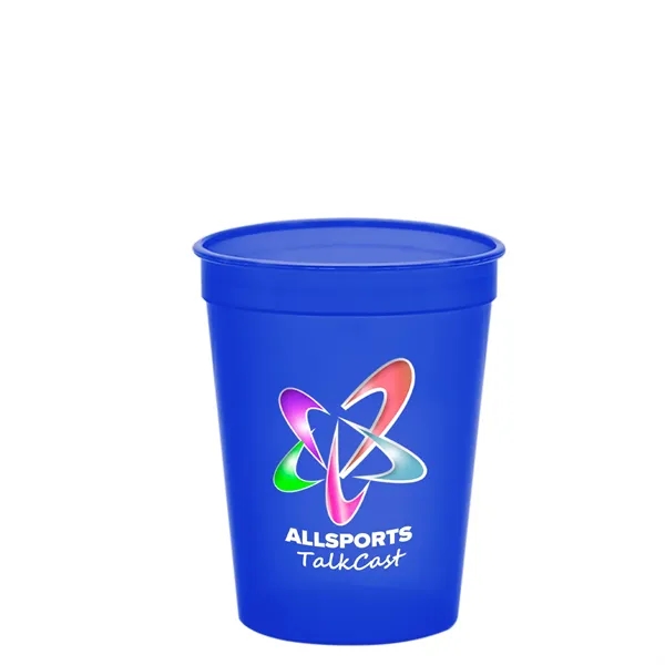 Molded in USA 16 oz. Stadium Cup with Lid & Straw... from ASI 40480 Koozie Group