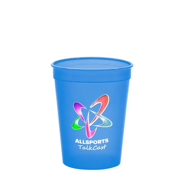 Molded in USA 16 oz. Stadium Cup with Lid & Straw... from ASI 40480 Koozie Group