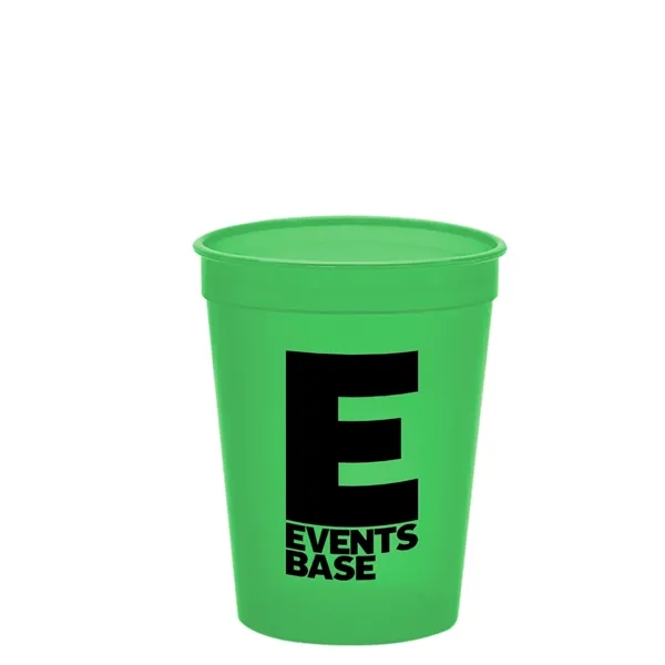 Molded in USA 16 oz. Stadium Cup with Lid & Straw... from ASI 40480 Koozie Group