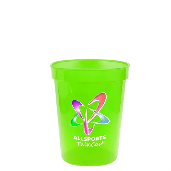 Molded in USA 16 oz. Stadium Cup with Lid & Straw... from ASI 40480 Koozie Group