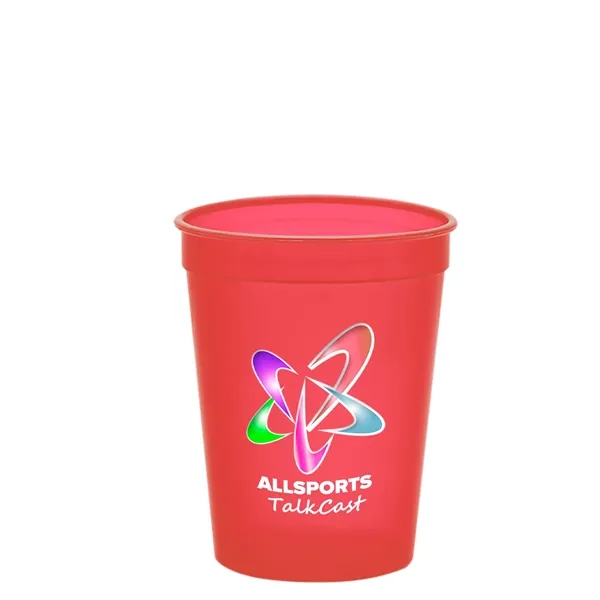 Molded in USA 16 oz. Stadium Cup with Lid & Straw... from ASI 40480 Koozie Group