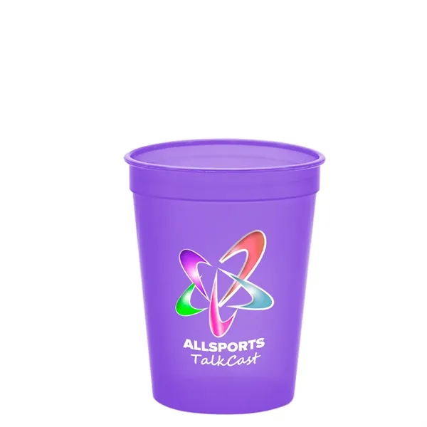 Molded in USA 16 oz. Stadium Cup with Lid & Straw... from ASI 40480 Koozie Group