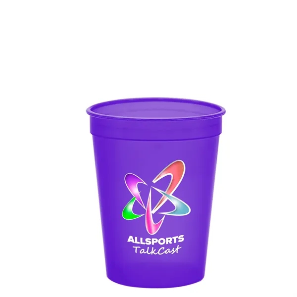 Molded in USA 16 oz. Stadium Cup with Lid & Straw... from ASI 40480 Koozie Group