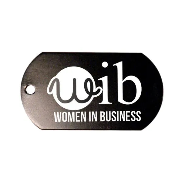 Metal Dog Tag with 23 1/2" Ball Chain... from ASI 30270 Aakron Line