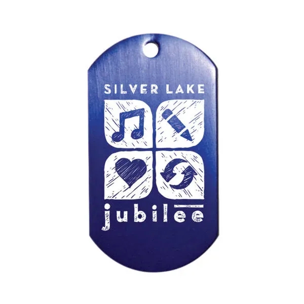 Metal Dog Tag with 23 1/2" Ball Chain... from ASI 30270 Aakron Line