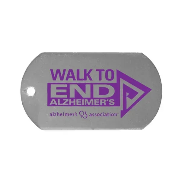 Metal Dog Tag with 23 1/2" Ball Chain... from ASI 30270 Aakron Line