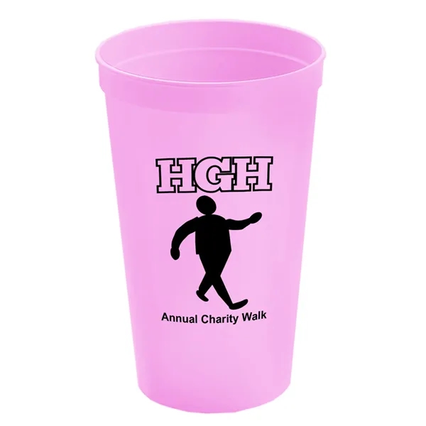 Reusable and recyclable polypropylene 20 oz. stadium cup.... from ASI 40480 Koozie Group