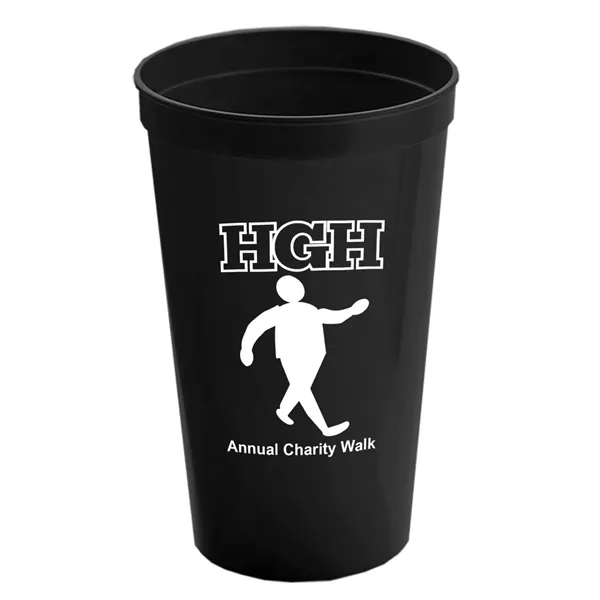 Reusable and recyclable polypropylene 20 oz. stadium cup.... from ASI 40480 Koozie Group
